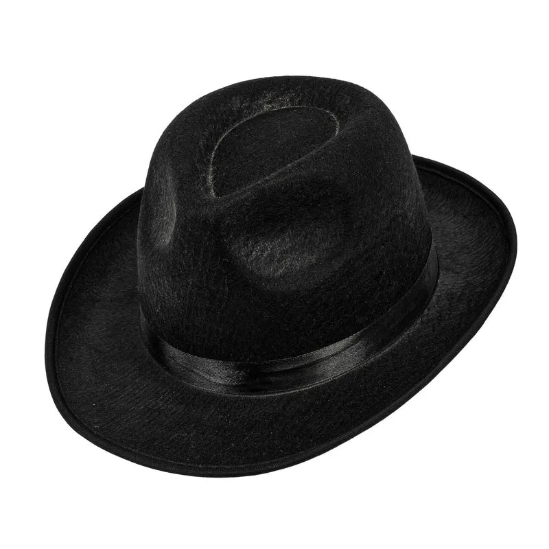 Zwarte Fedora Hoed