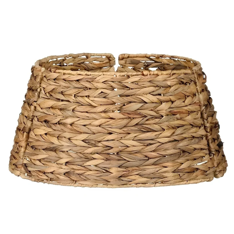 Mica Decorations Kerstboomrok H26 x D47 cm - Kerstboommand - Bruin - Gevlochten Zeegras