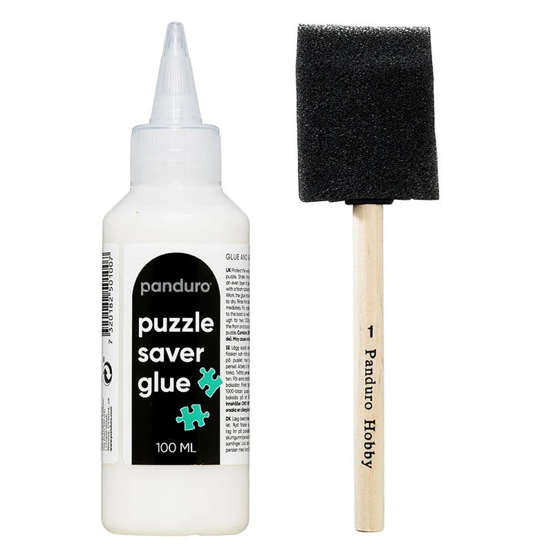 Panduro puzzellijmset - 100 ml lijm + schuimkwast