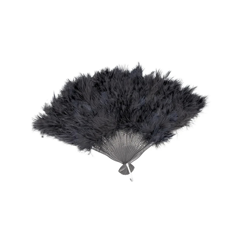 Zwarte Fluffy Waaier