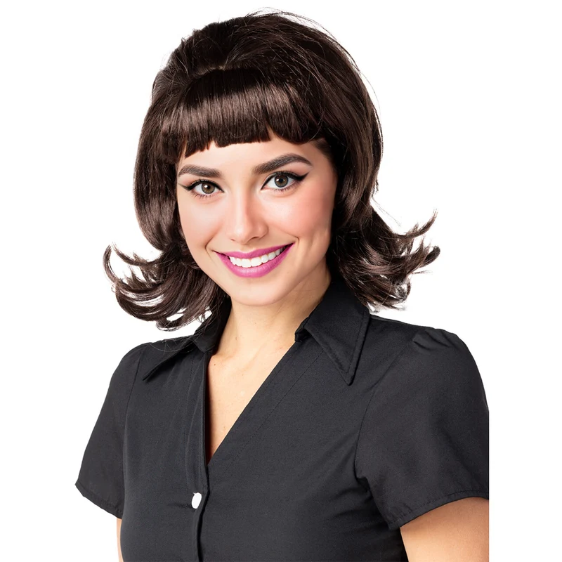 Grease Jaren 50 Pruik Bruin