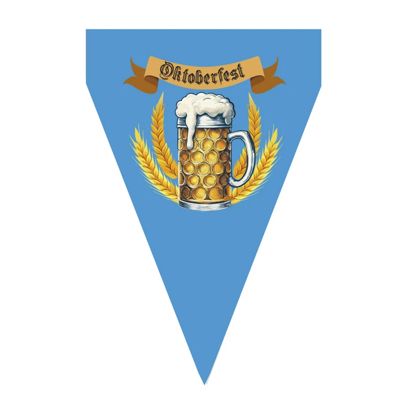 Vlaggenlijn Blauw Wit Oktoberfest 3 Meter