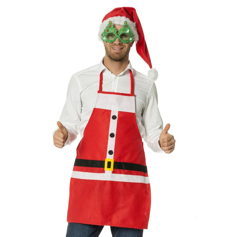 Vrolijk Schort Kerstman Volwassenen