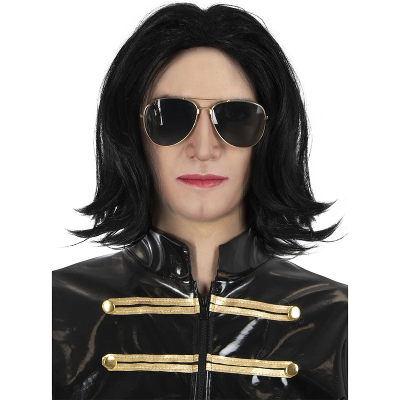 Michael Jackson Pruik Met Bril