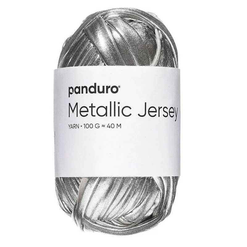 Panduro garen Metallic Jersey - zilver