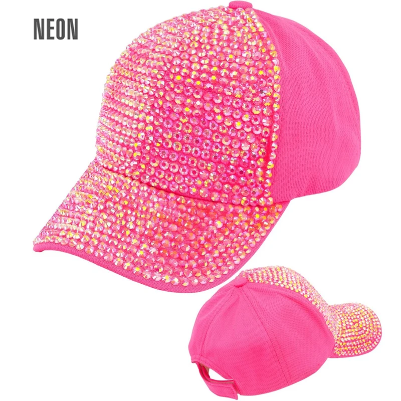 Neon Roze Strass Pet