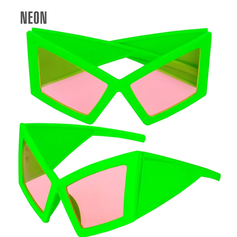 Cat Eye Bril Neon Groen