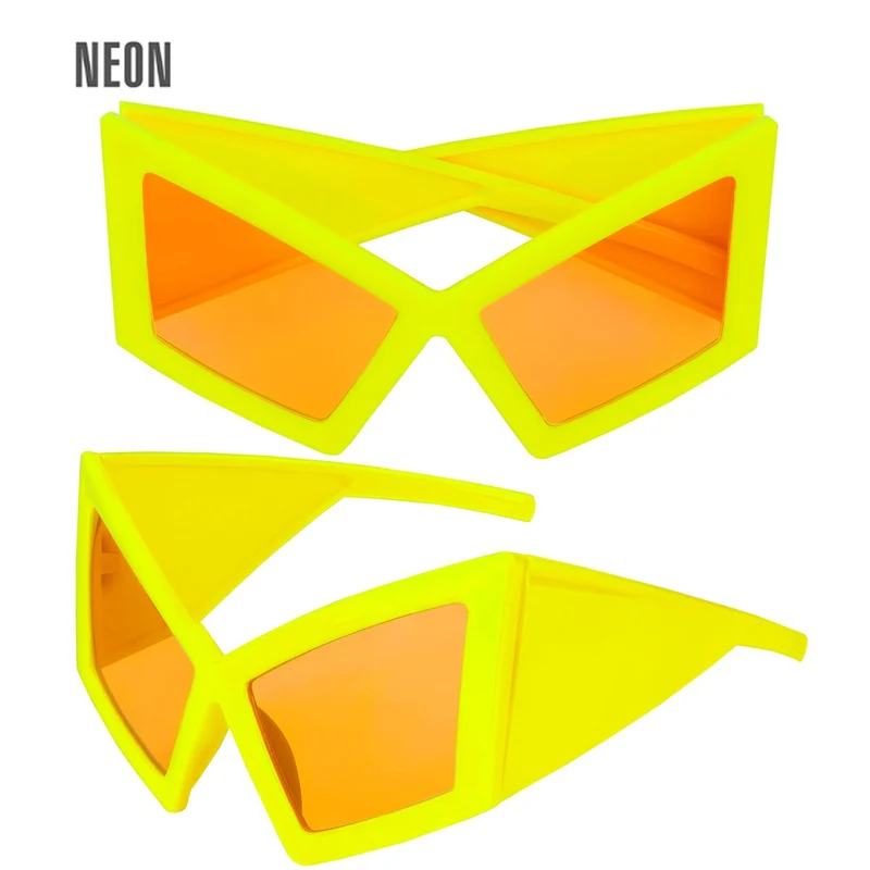Cat Eye Bril Neon Geel