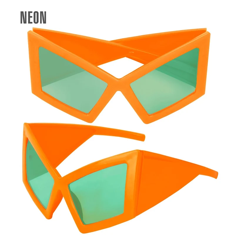 Cat Eye Bril Neon Oranje