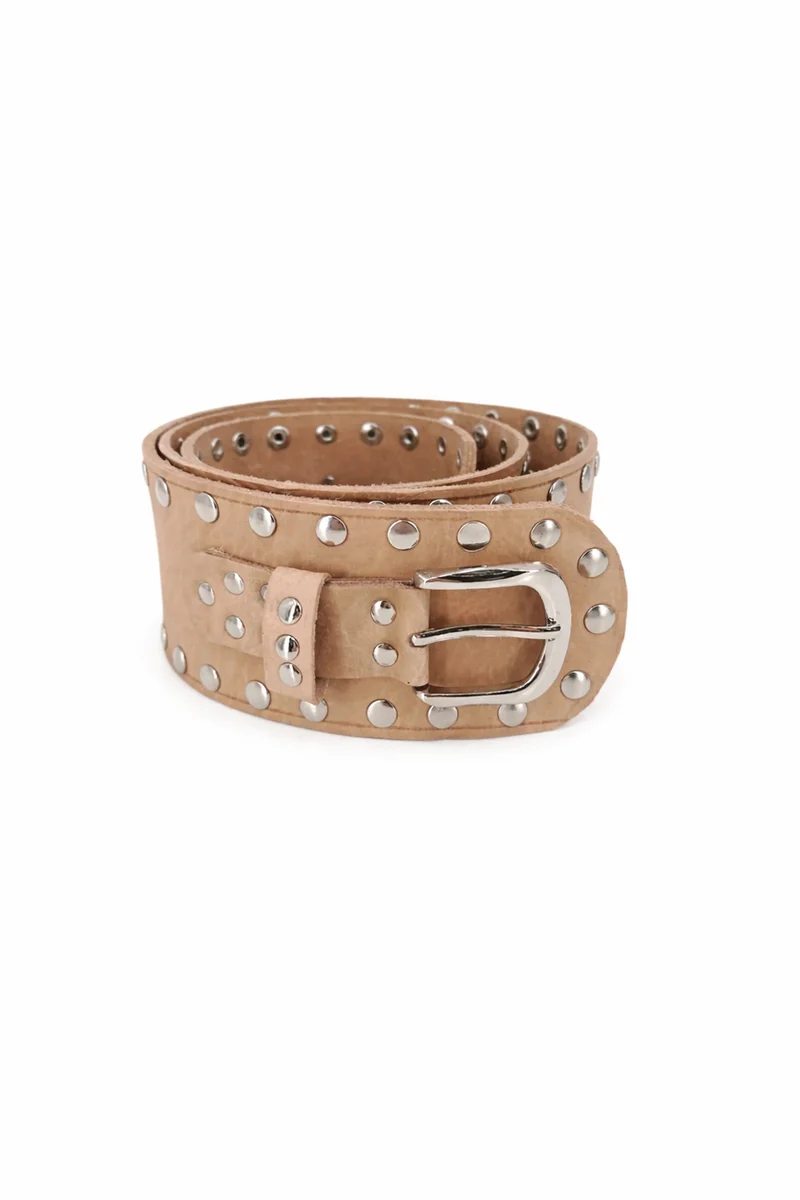 Belt Lino Light Beige