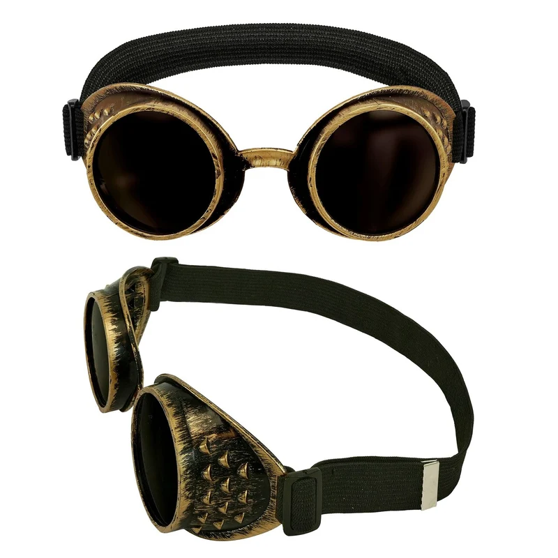 Antiek Gouden Steampunk Bril