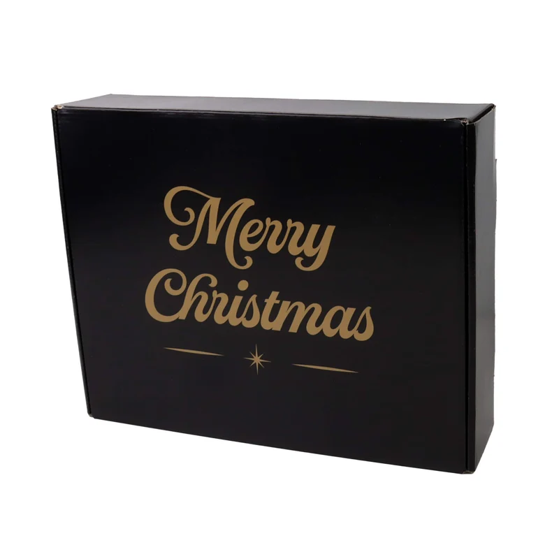 Kerstdozen Zwart 350x280x80mm