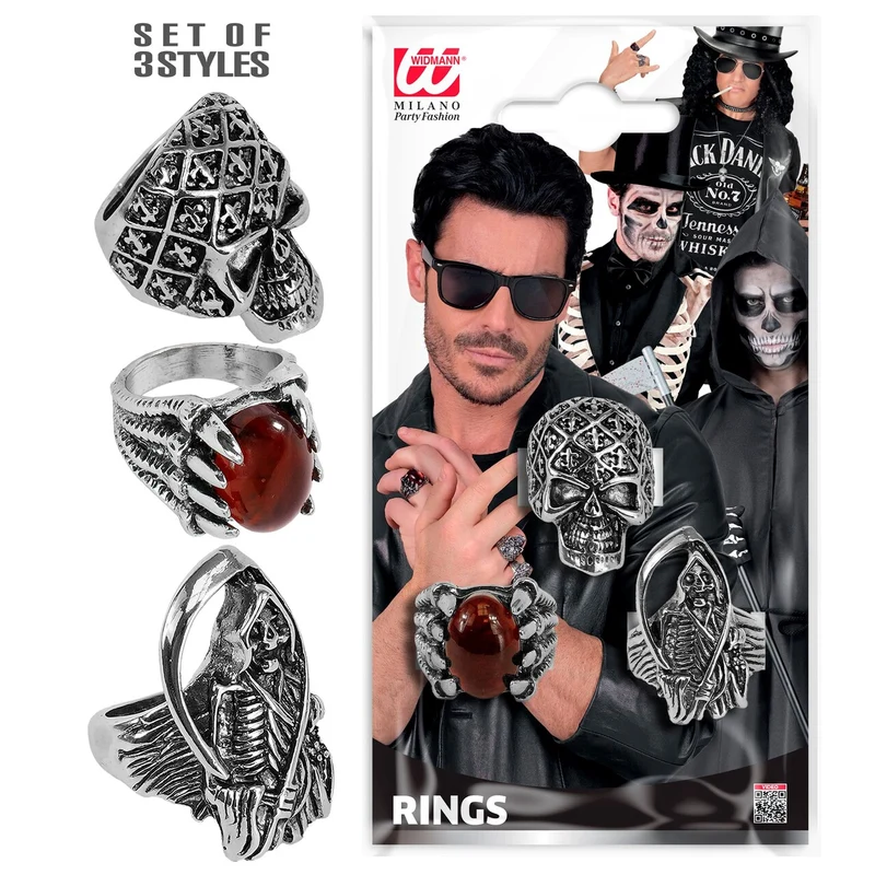 Halloween Ringen 3 Stuks
