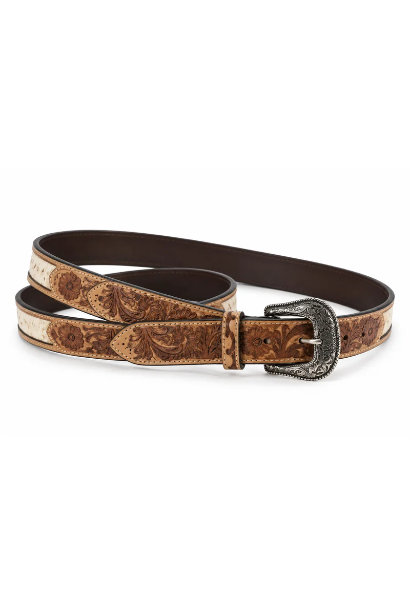 Leather Belt Sava Natural