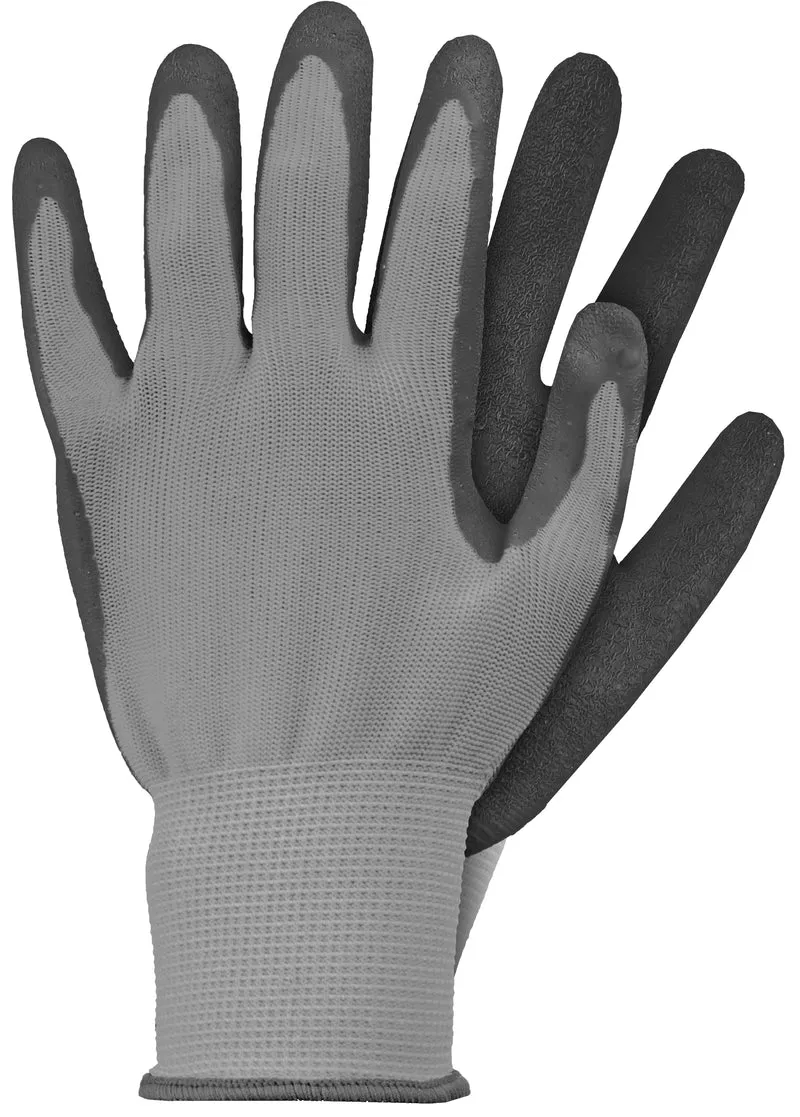 Werkhandschoenen - Grijs - Latex - Maat XL