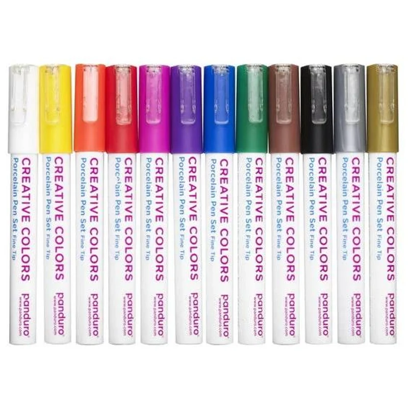 Creative Colors porseleinstiften - 12 stuks