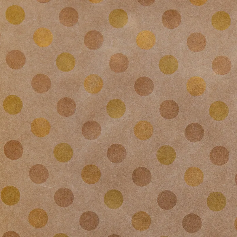 Inpakpapier Golden Dots 50cm x 200mtr