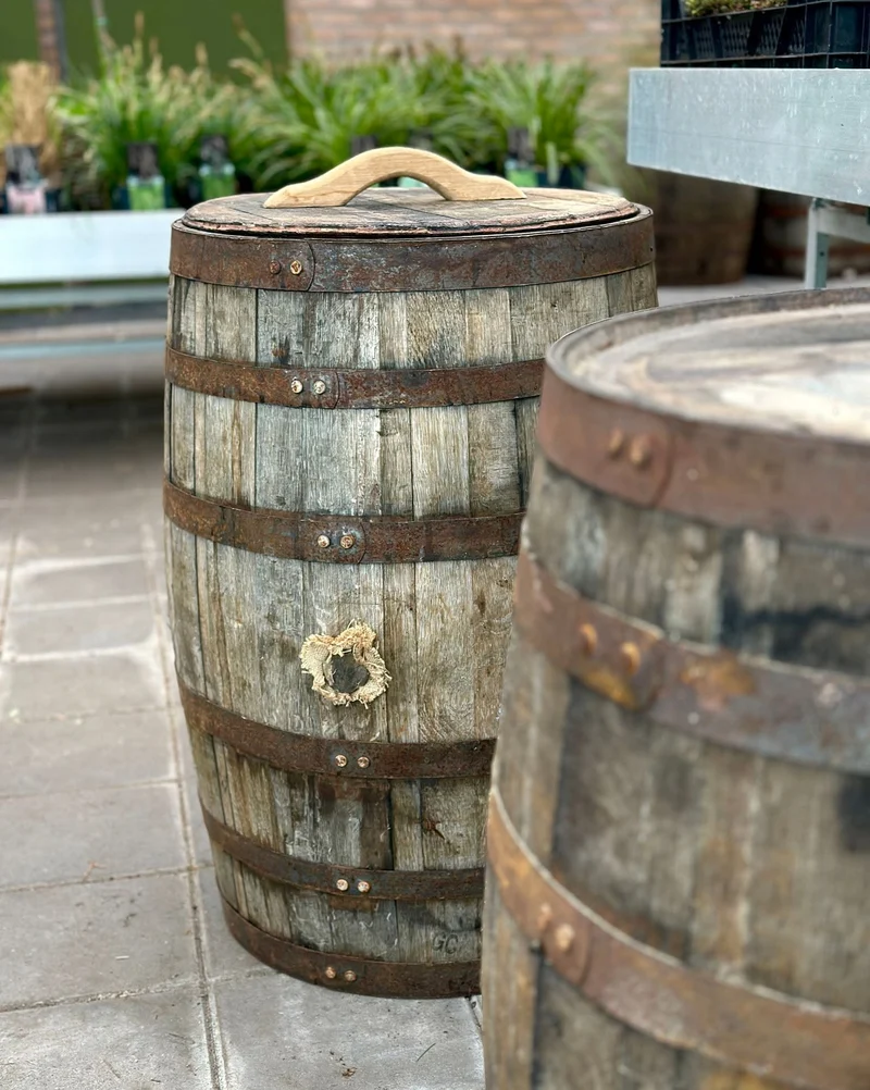 Regenton Whiskyvat 200 liter Amerikaans eiken met los deksel