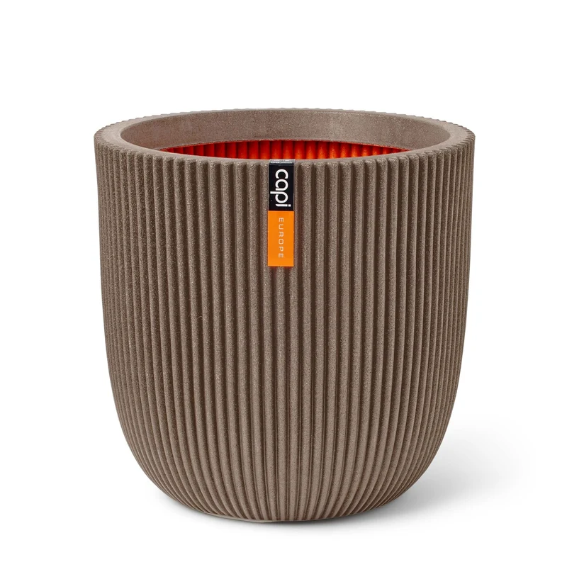 Pot bol Groove NL 43x41 warm taupe
