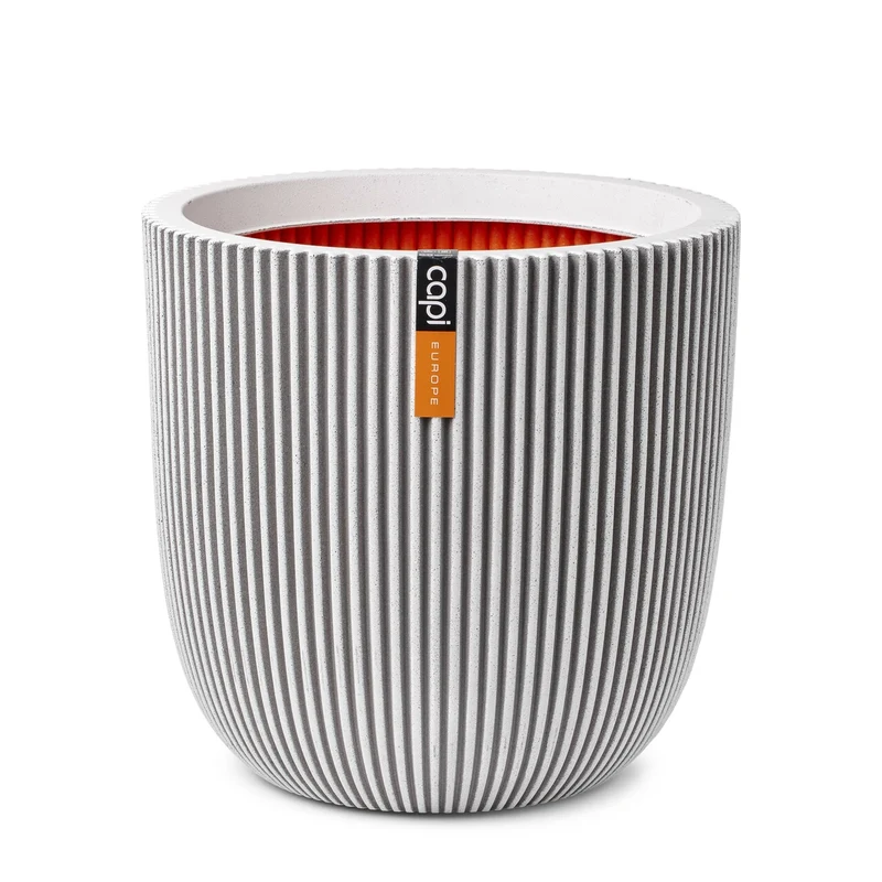 Pot bol Groove NL 35x34 ivoor