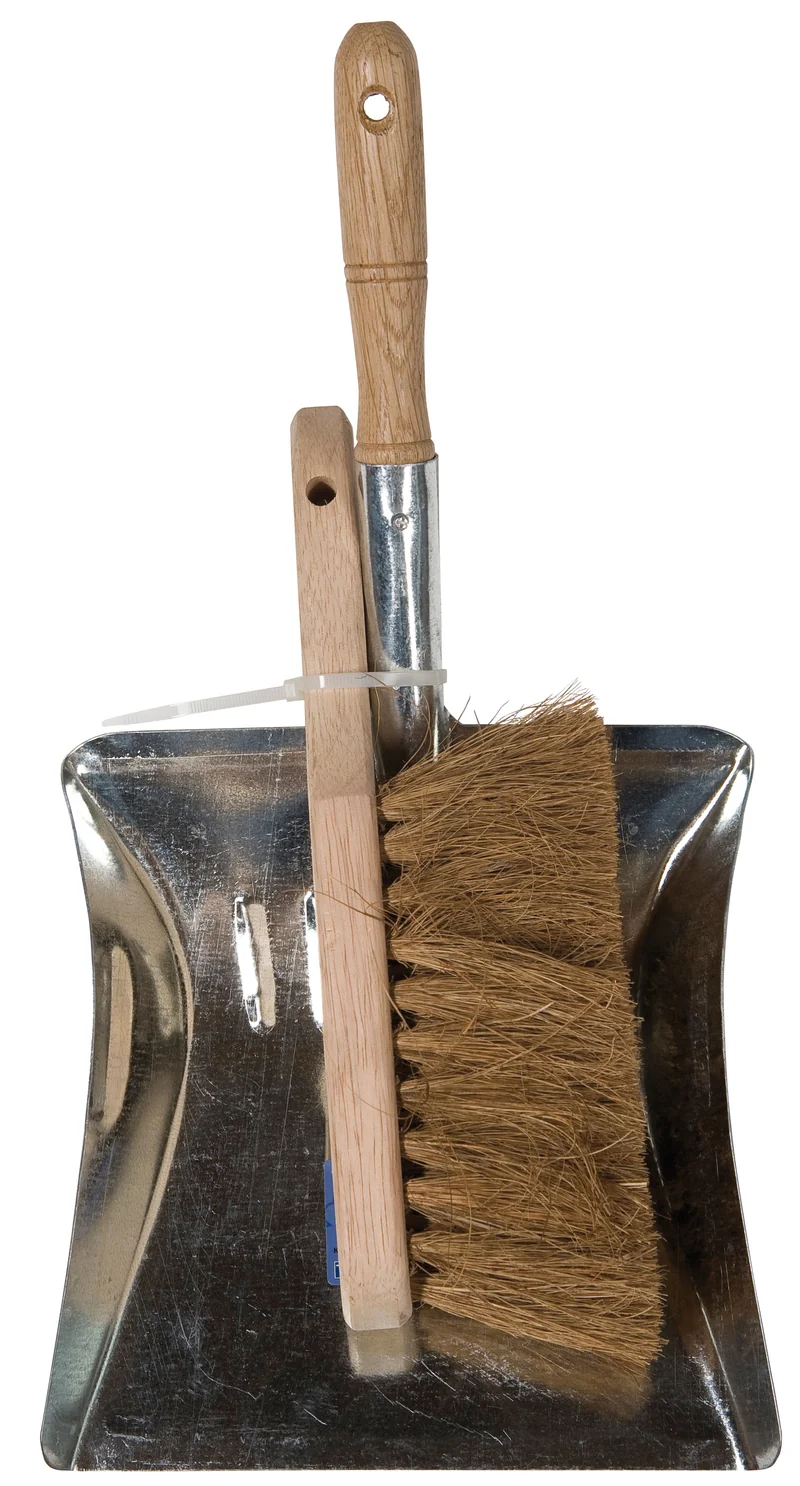 Stoffer en blik - Country - Hout en Metaal