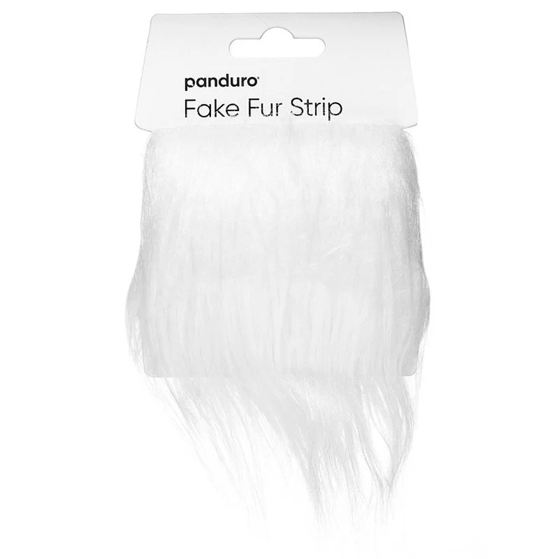 Lint faux fur - 50 cm lint van 5 cm breed - wit