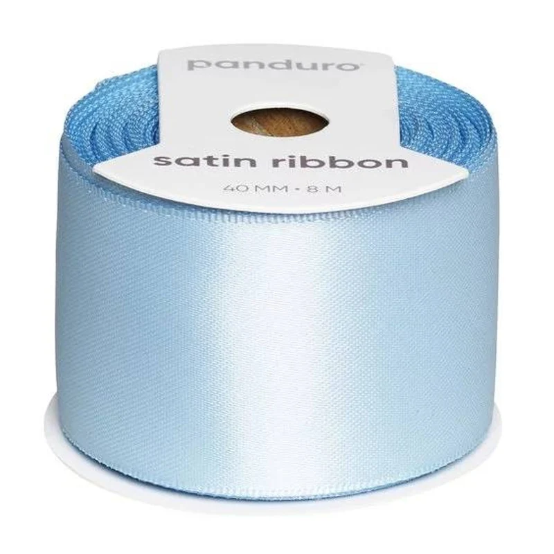 Satijnlint - 40 mm - lichtblauw