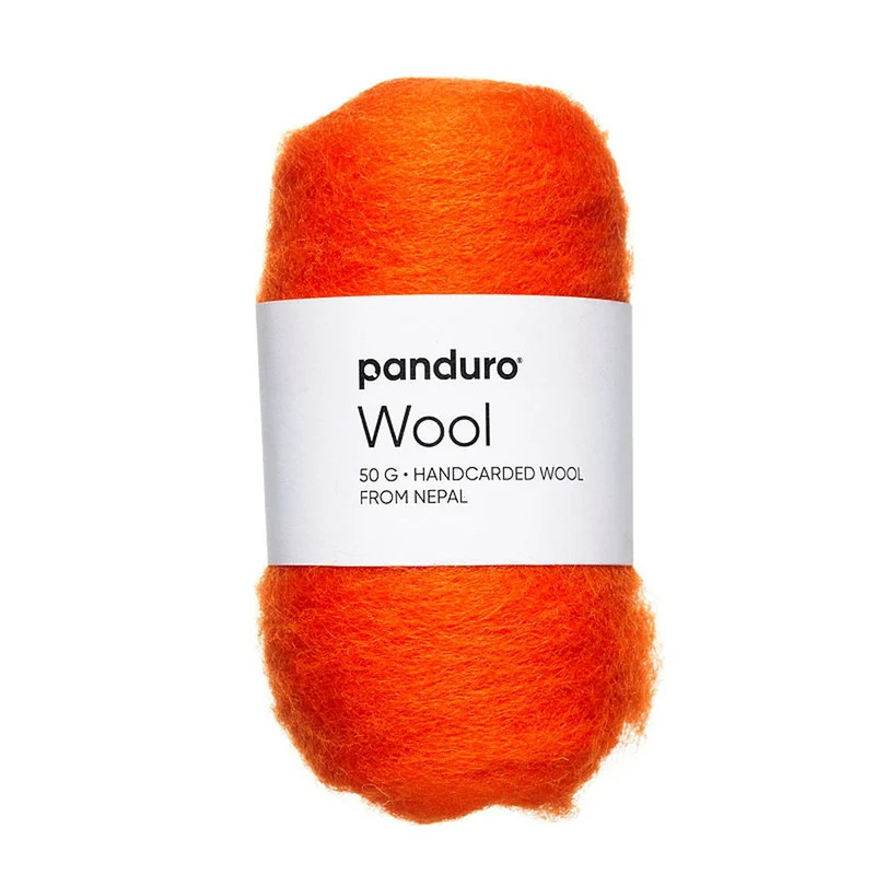Nepal Wool lamswol - 50 gram - oranje