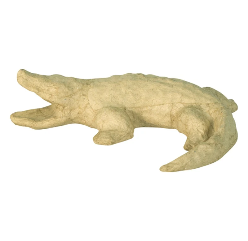 Papier-maché figuur - krokodil