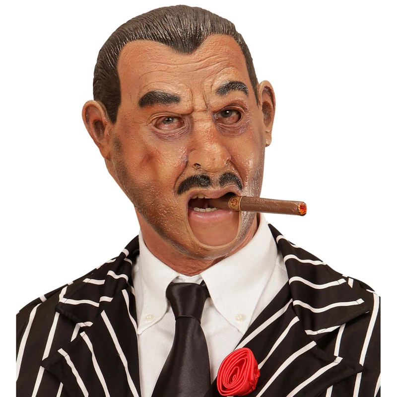 Roaring 20s Masker Gangster Met Open Mond