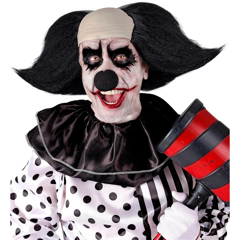 Pruik Met Kaal Hoofd Clown Sinister