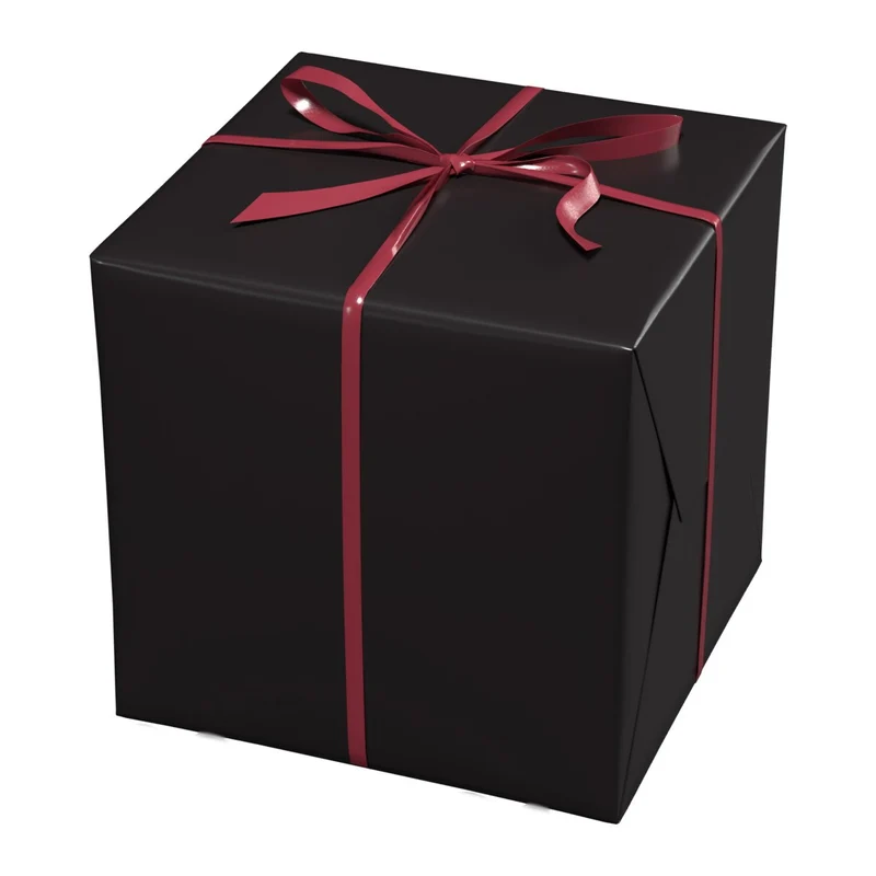 Cadeaupapier - 10 meter - zwart