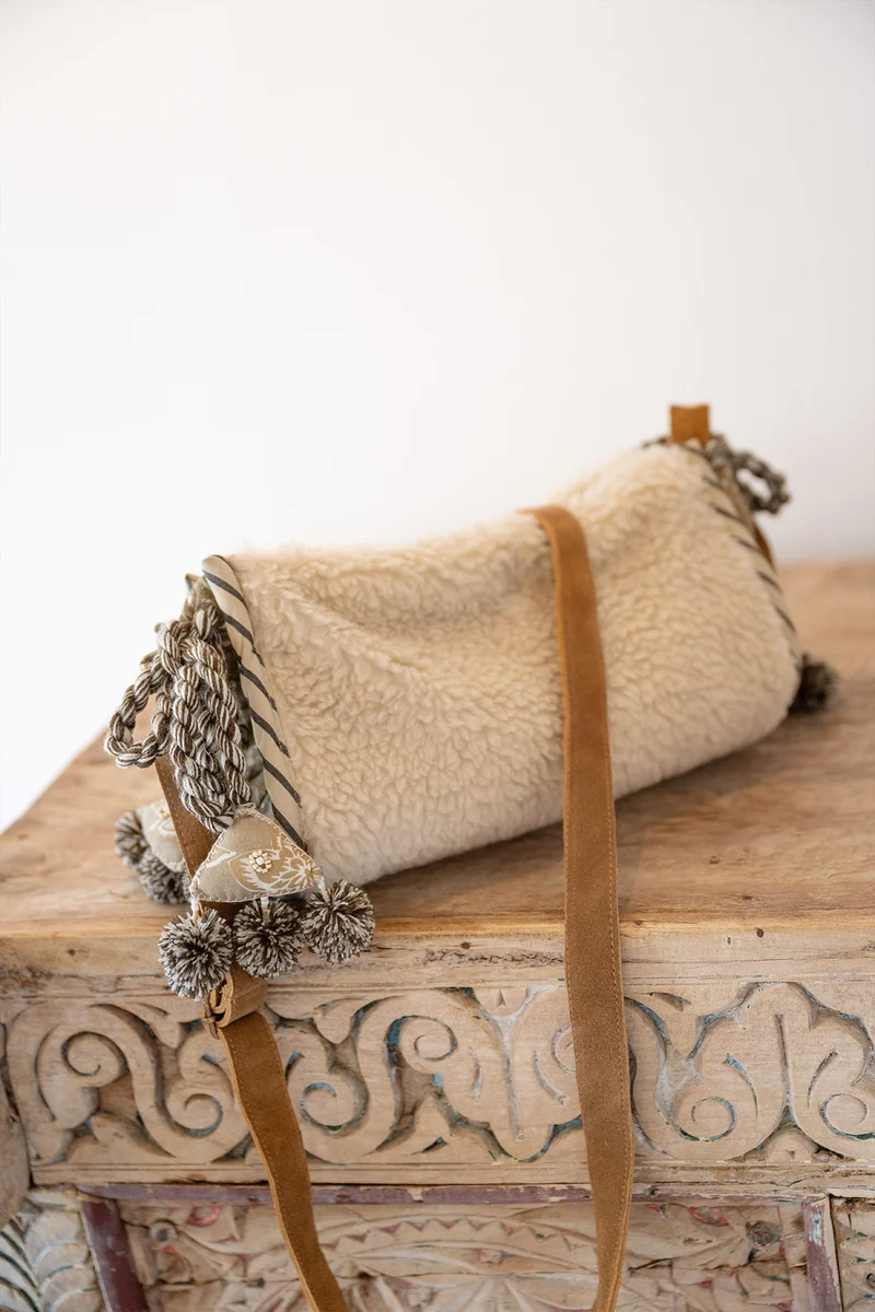 Teddy Osito Small Bag Ecru Khaki