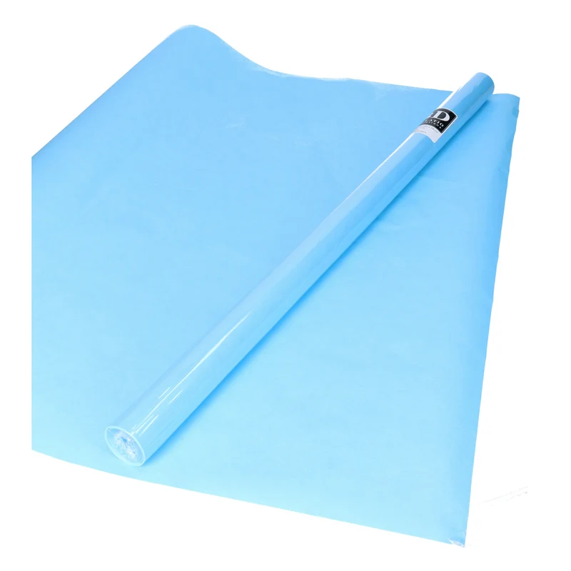 Bellatio Cadeaupapier - lichtblauw - 200x70 cm - inpakpapier