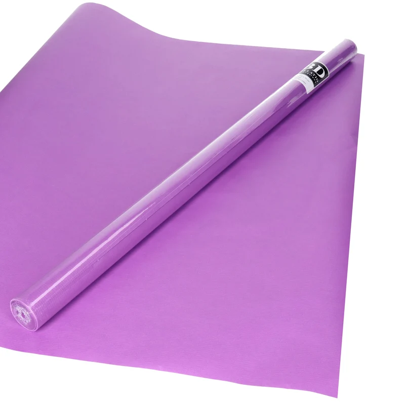 Bellatio Decorations Cadeaupapier - paars - 200x70 cm - inpakpapier