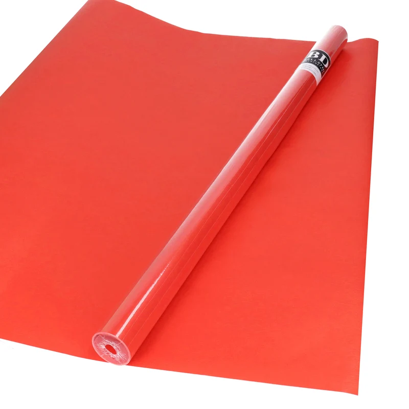 Bellatio Decorations Cadeaupapier - rood - 200x70 cm - inpakpapier