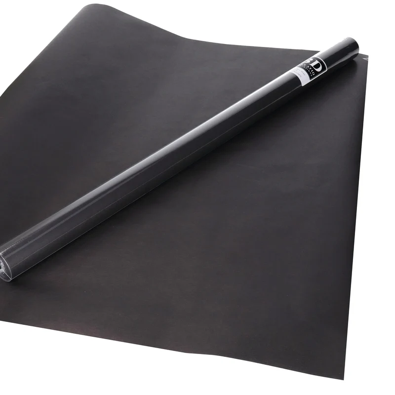 Bellatio Decorations Cadeaupapier - zwart - 200x70 cm - inpakpapier