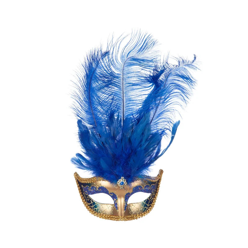 Opvallend Venetiaans Masker Blauw Eyes Ice Baby