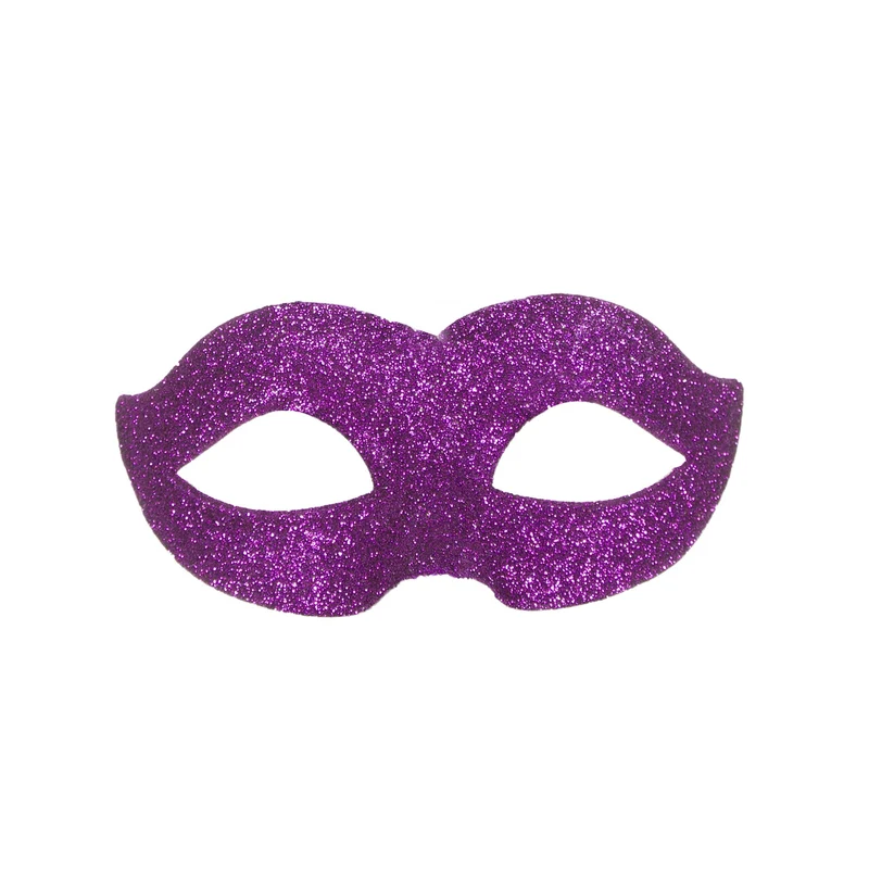 Oogmasker Glitter Held Paars