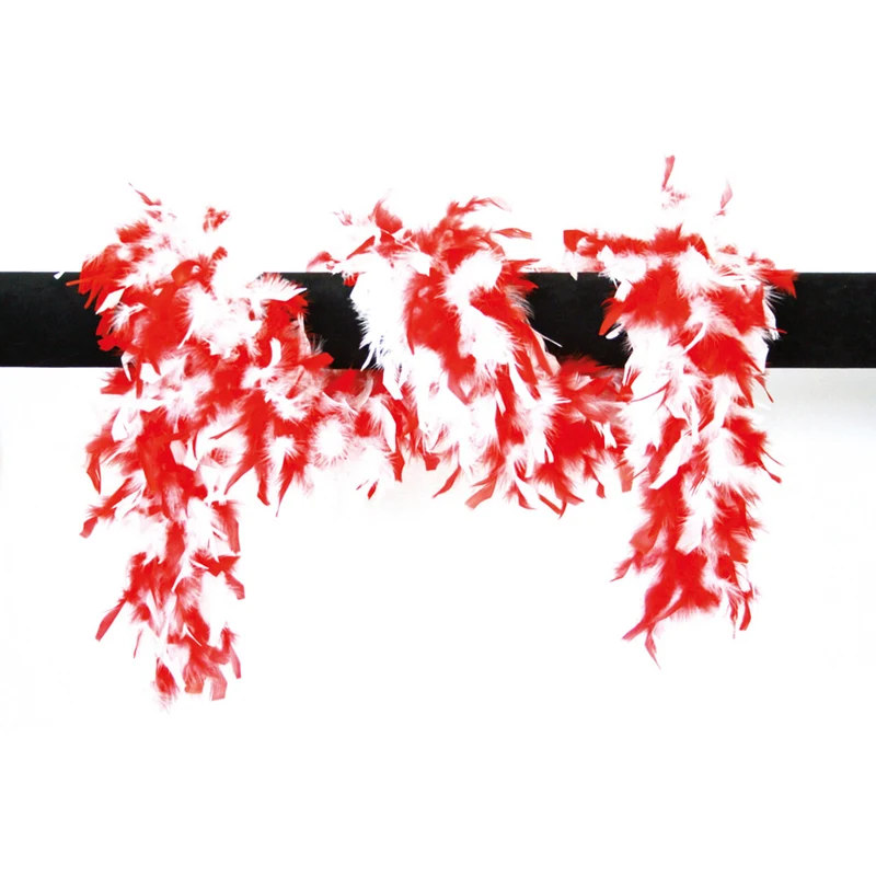 Boa Twee Kleuren Rood Wit 180 Centimeter