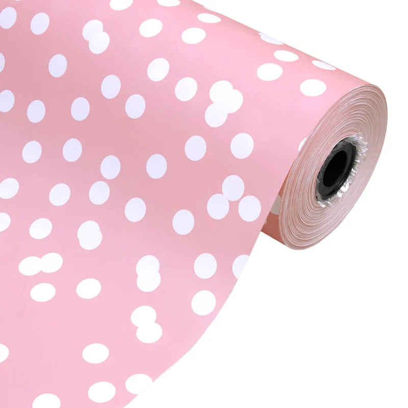 Inpakpapier Dots Roze - 30cm x 100mtr