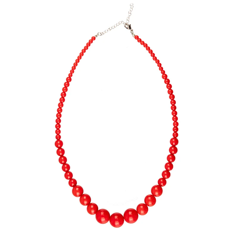 Ketting Grote Rode Kralen