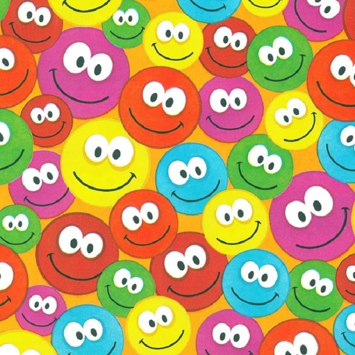 Inpakpapier Smileys 30cm x 200mtr