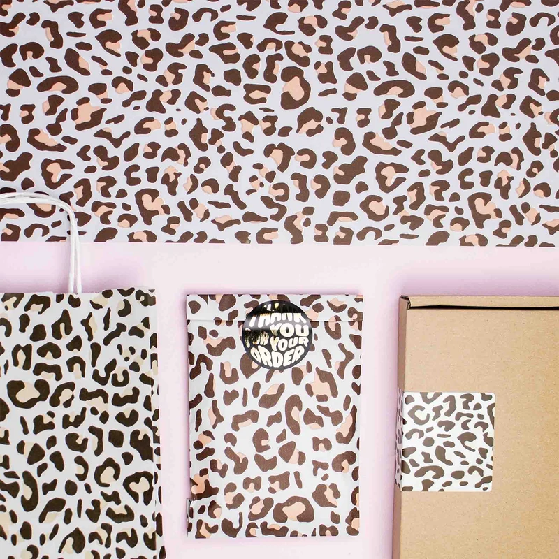 Inpakpapier Leopard - 30cm x 100mtr