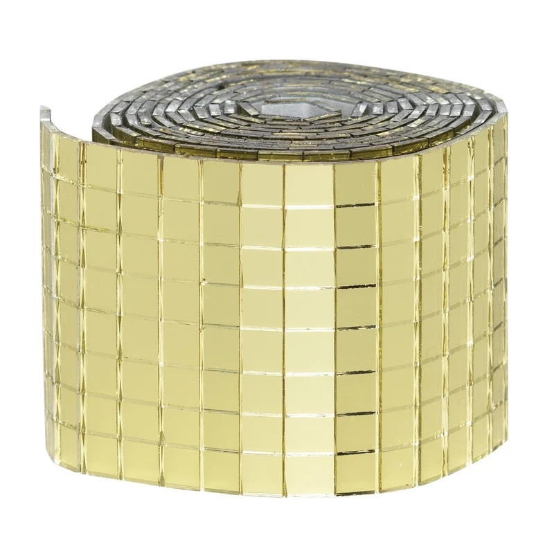 Spiegelmozaïek - 5x5 mm - goudkleurig