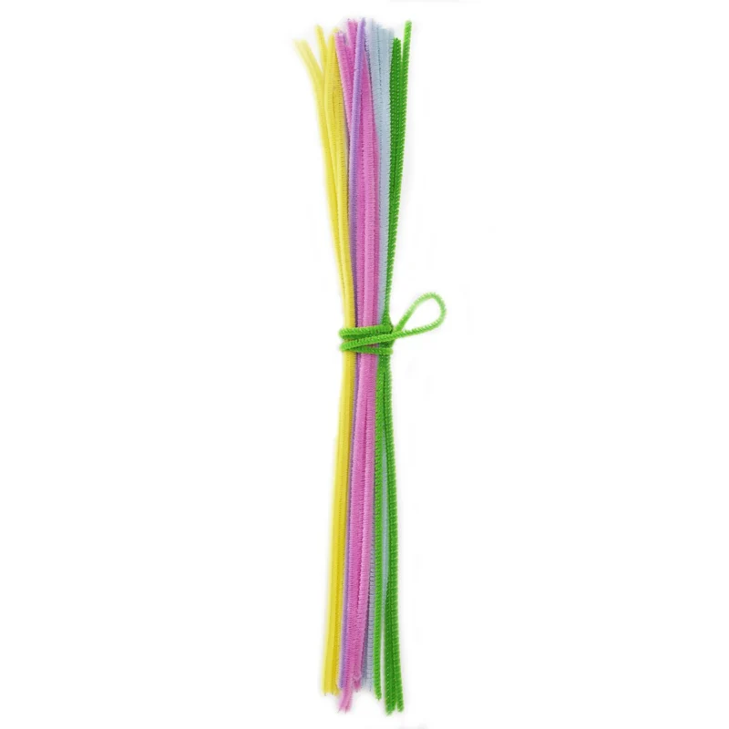 Chenilledraad - 25 stuks - pastel mix