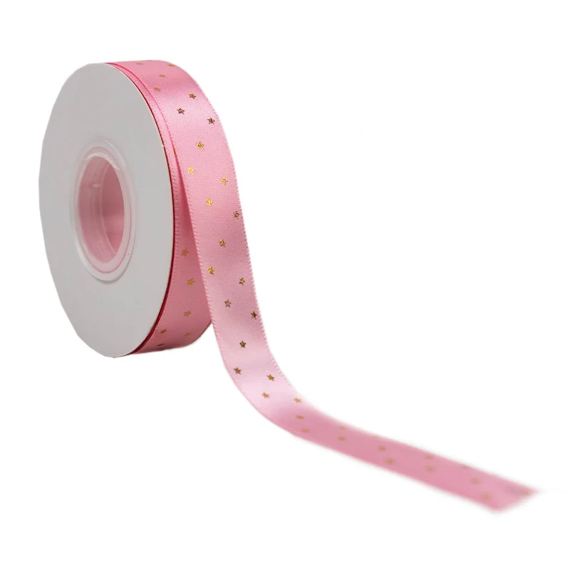 Lint satijn Stars Gold SMALL (20mm x25m)