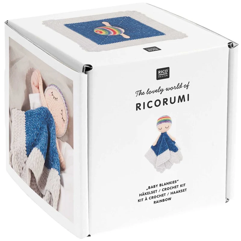 Ricorumi haakpakket Baby Blankies - regenboog
