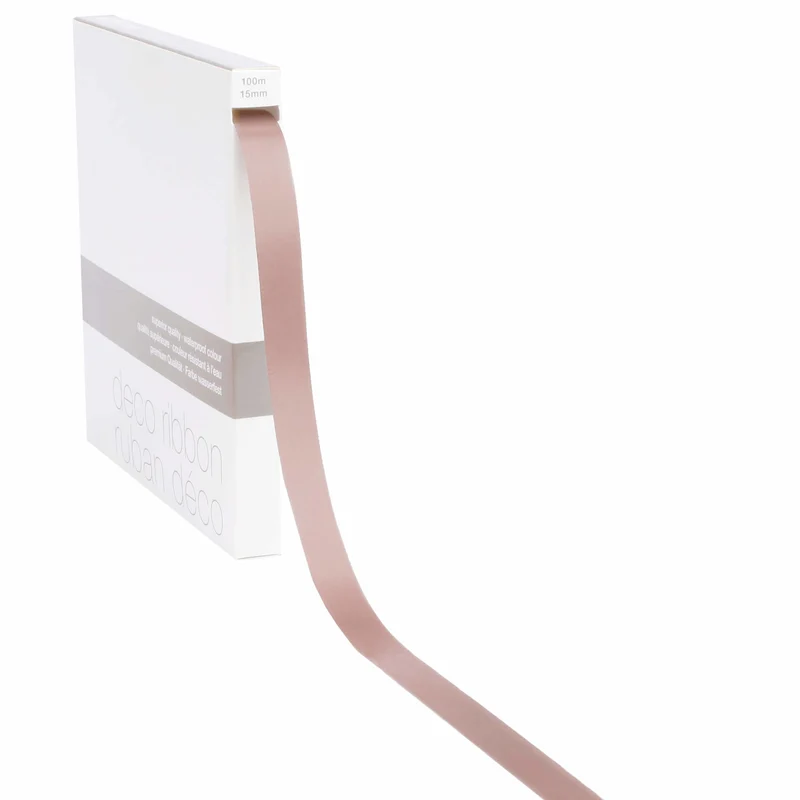 Lint satijn Oud Roze MEDIUM (15mm x 100m)