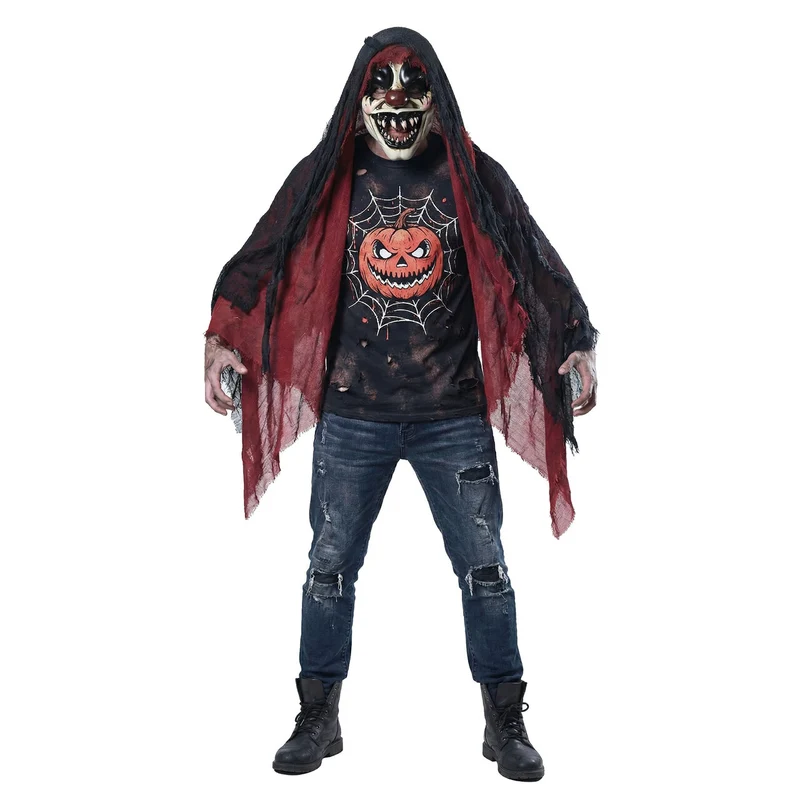 Mega Eng Clowns Masker Met Sluier